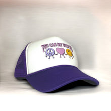 Load image into Gallery viewer, Purple & White Trucker