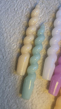 Load and play video in Gallery viewer, Beige Twisted Taper Candle 🕯
