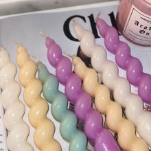 Load image into Gallery viewer, Pistachio Twisted Taper Candle 🕯