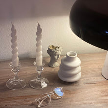 Load image into Gallery viewer, White Twisted Taper Candle 🕯