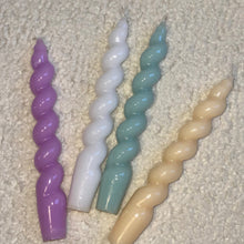 Load image into Gallery viewer, Lilac Twisted Taper Candle 🕯