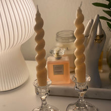 Load image into Gallery viewer, Beige Twisted Taper Candle 🕯