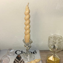 Load image into Gallery viewer, Beige Twisted Taper Candle 🕯