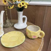 Load image into Gallery viewer, Tulip Mug with Saucer 🌷