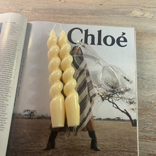 Load image into Gallery viewer, Beige Twisted Taper Candle 🕯