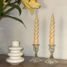 Load image into Gallery viewer, Beige Twisted Taper Candle 🕯