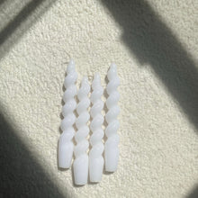Load image into Gallery viewer, White Twisted Taper Candle 🕯