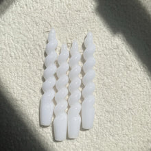 Load image into Gallery viewer, White Twisted Taper Candle 🕯