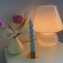 Load image into Gallery viewer, Pistachio Twisted Taper Candle 🕯