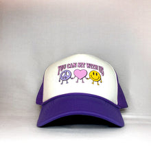 Load image into Gallery viewer, Purple &amp; White Trucker
