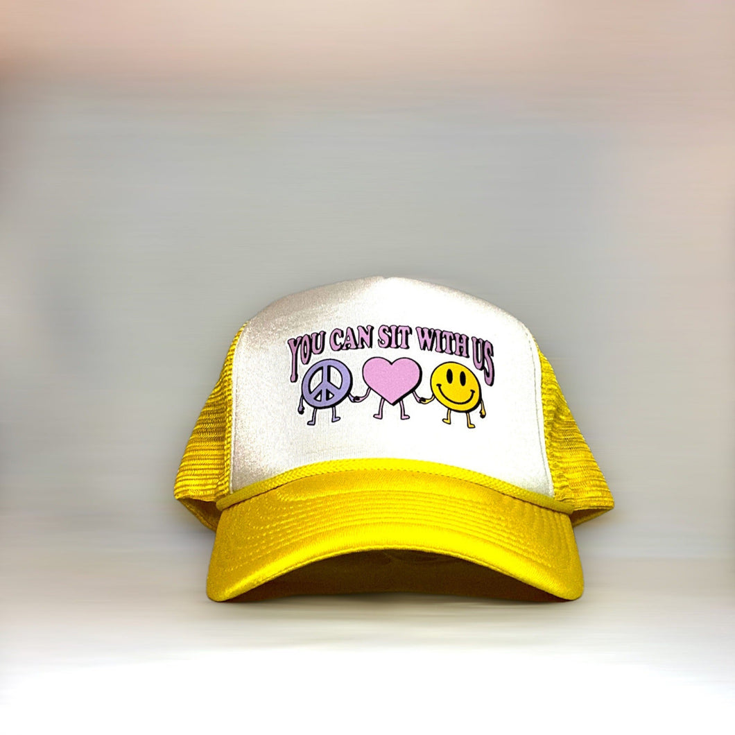 Yellow & White Trucker